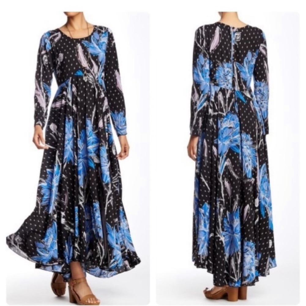 Free People Boho Long Sleeve Dress